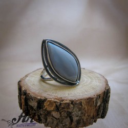 Сребърен пръстен с естествен камък " Ахат" R-993